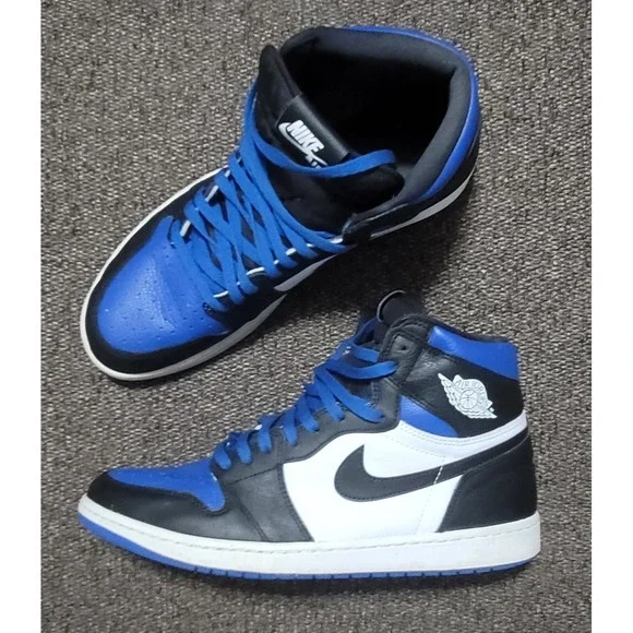 Nike Men's‎ Air Jordan 1 Retro High OG Royal Toe 555088-041 Size 13